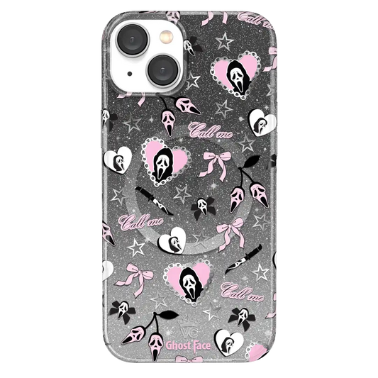 Ghost Face Goth Glitter iPhone Case