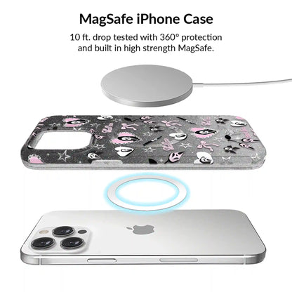 Ghost Face Goth Glitter iPhone Bundle Set
