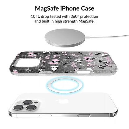 Ghost Face Goth Glitter iPhone Bundle Set