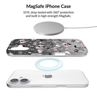 Ghost Face Goth Glitter iPhone Bundle Set