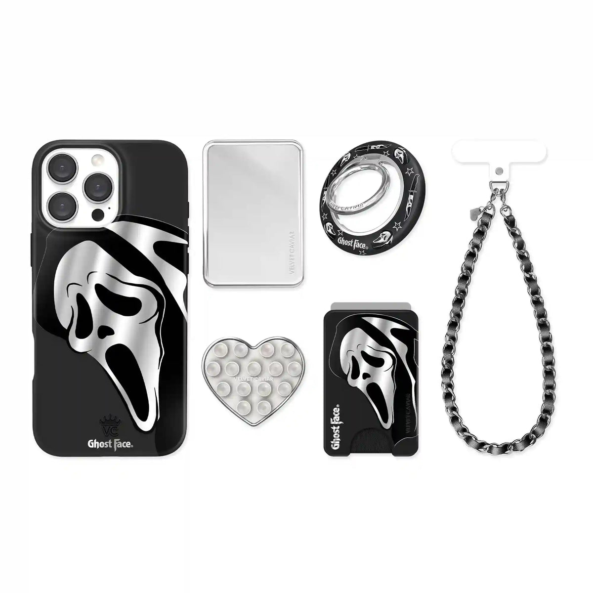 Ghost Face Killer Chrome iPhone Bundle Set