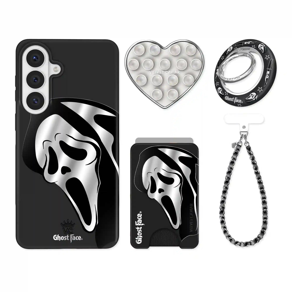 Ghost Face Killer Chrome Samsung Bundle Set