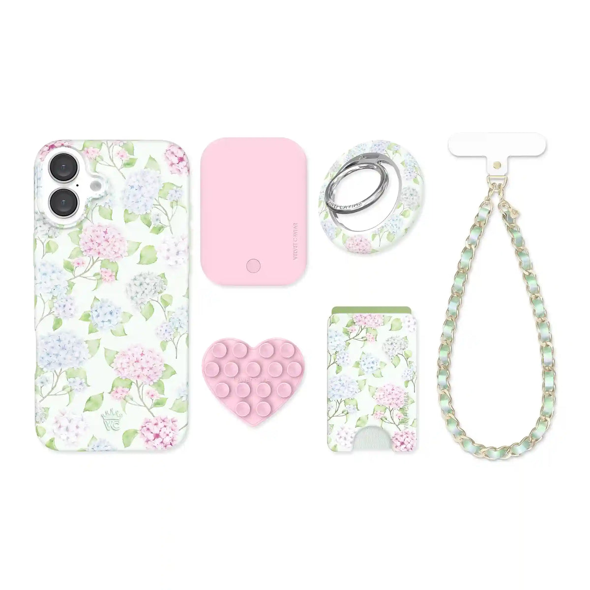 Hydrangea Floral iPhone Bundle Set
