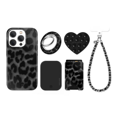 It Girl Black Leopard iPhone Bundle Set