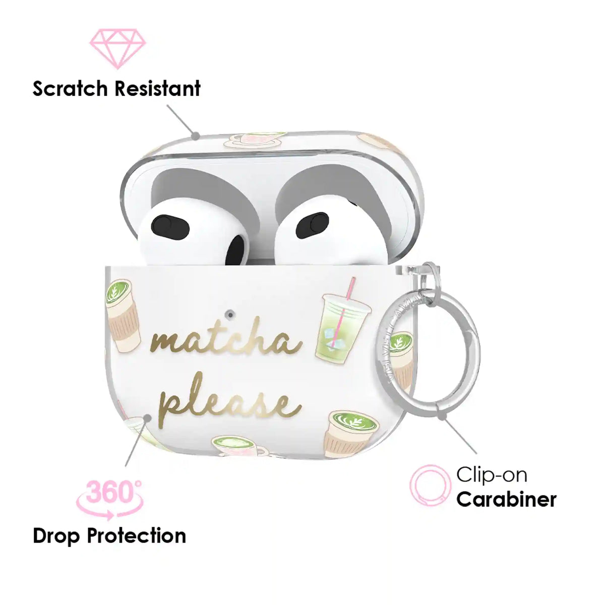 Matcha Please AirPod Case