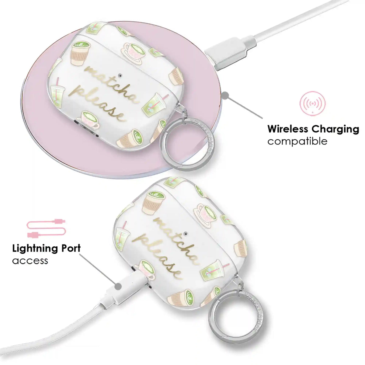 Matcha Please AirPod Case