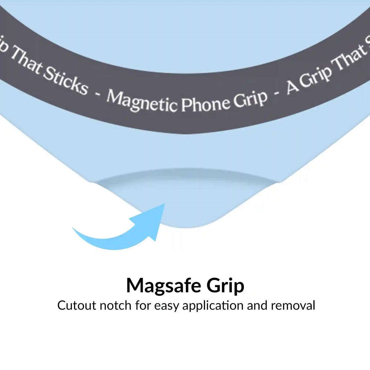 Cotton Candy Blue Heart MagSafe MightyGrip