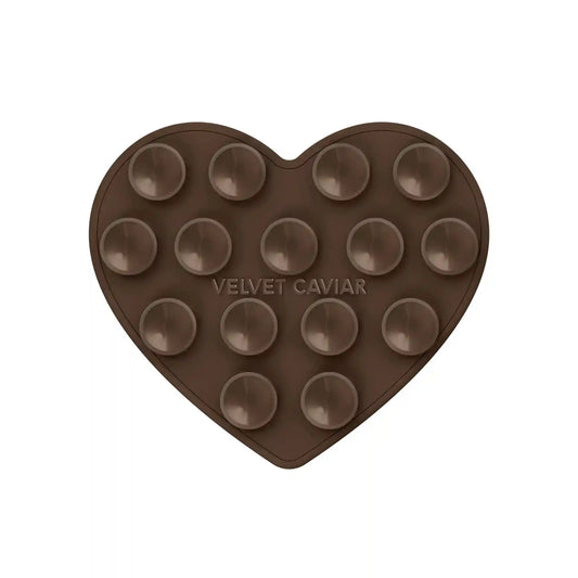 Espresso Brown Heart MagSafe MightyGrip