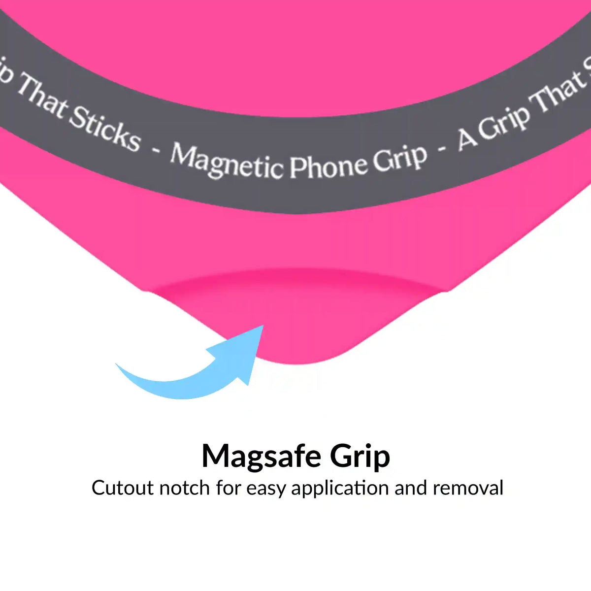Hot Pink Heart MagSafe MightyGrip