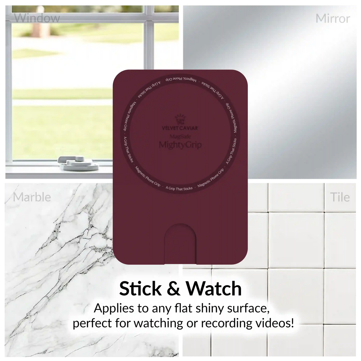 Burgundy 1990 MightyGrip MagSafe Mount
