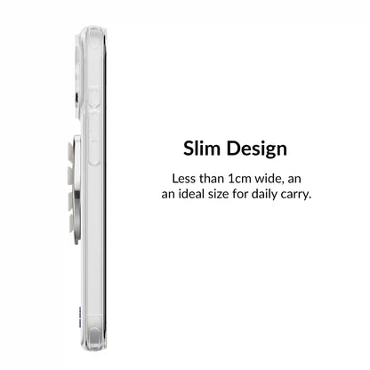 Silver Chrome Heart MagSafe MightyGrip