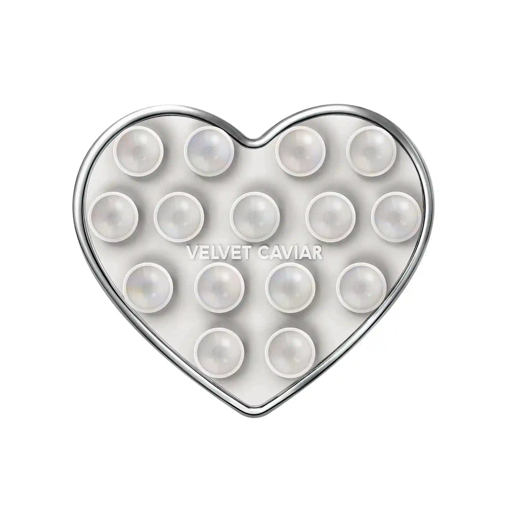 Silver Chrome Heart MagSafe MightyGrip