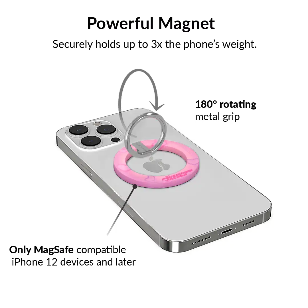 The Powerpuff Girls Airbrush Hearts MagSafe Grip Ring