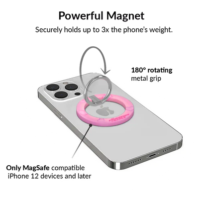 The Powerpuff Girls Airbrush Hearts MagSafe Grip Ring
