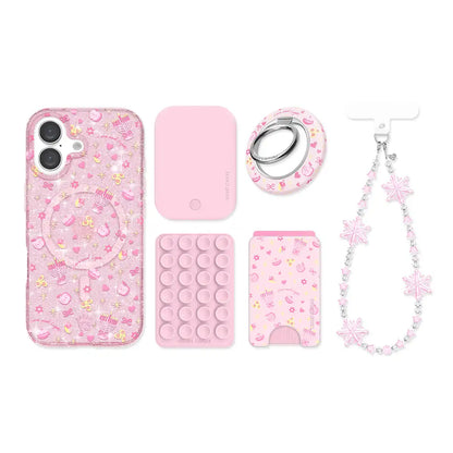 Pink Hanukkah Glitter iPhone Bundle
