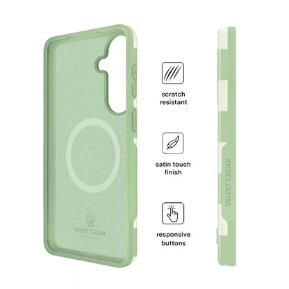 Pistachio Vibe Checkered Samsung Case