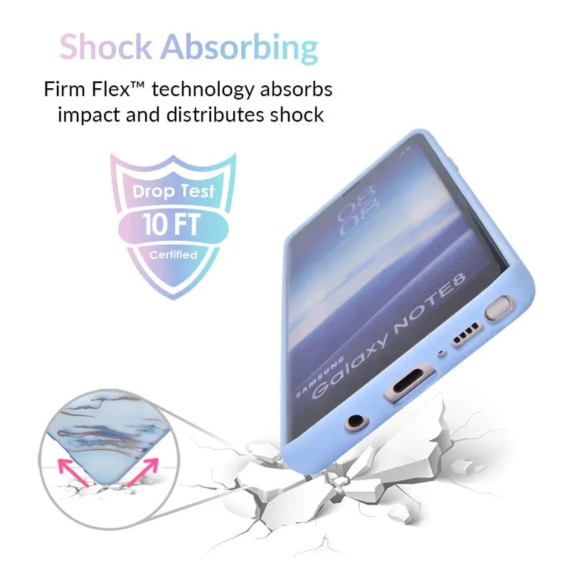 Sky Blue Rose Gold Chrome Samsung Galaxy Case