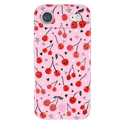 Sour Cherry Skulls iPhone Case