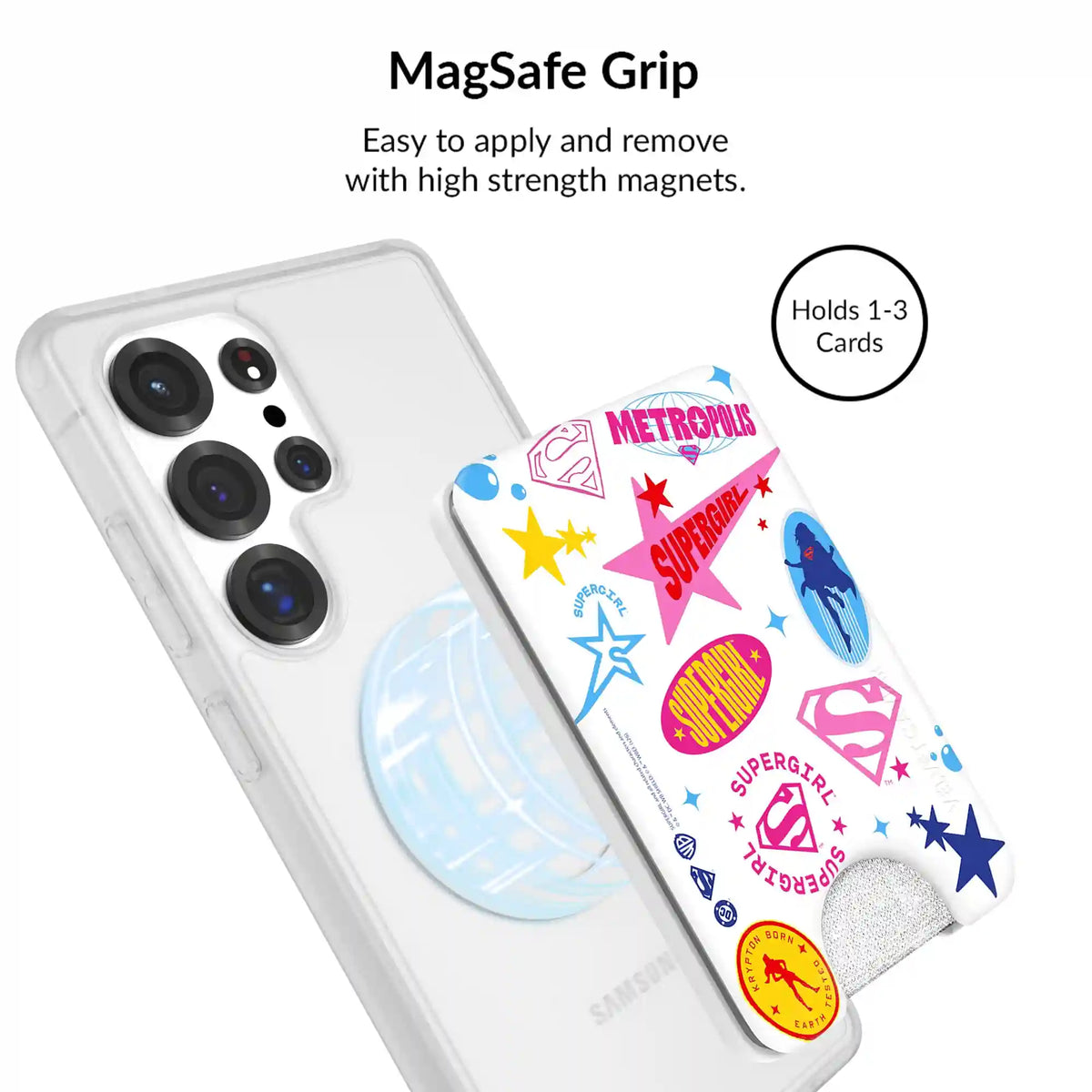 Supergirl Krypto Glitter Samsung Bundle Set