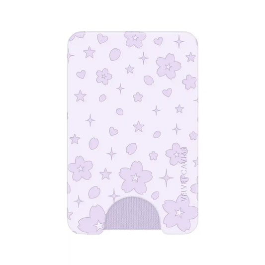 Lavender Cherry Blossom MagSafe Wallet