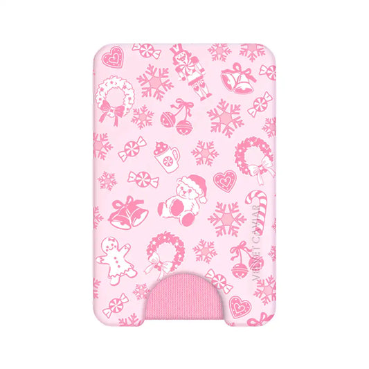 Pink Christmas MagSafe Wallet