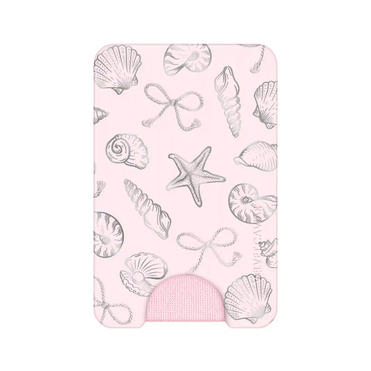 Pink Coastal Seashells MagSafe Wallet