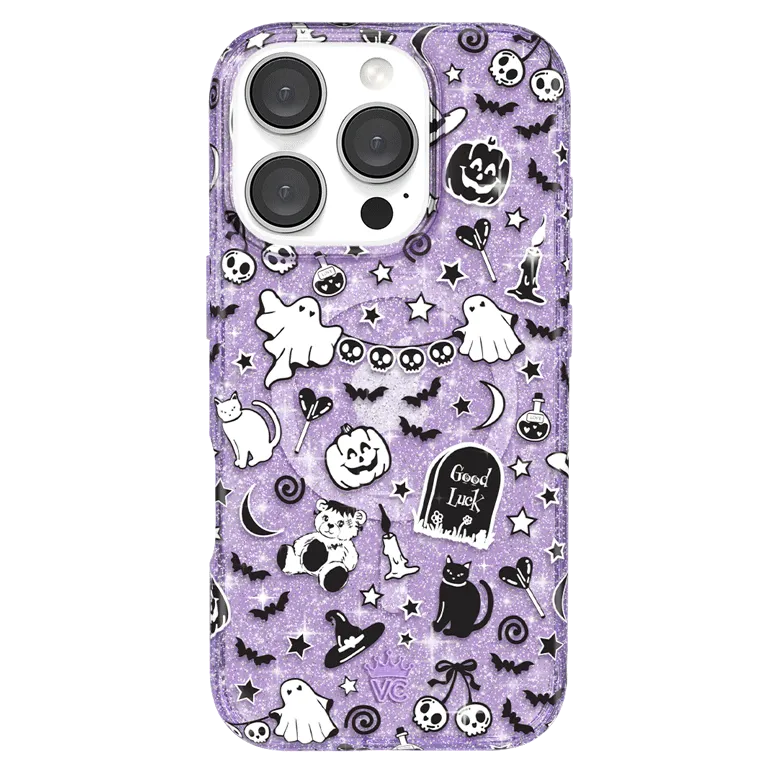 Witchy Lilac Glitter iPhone Case