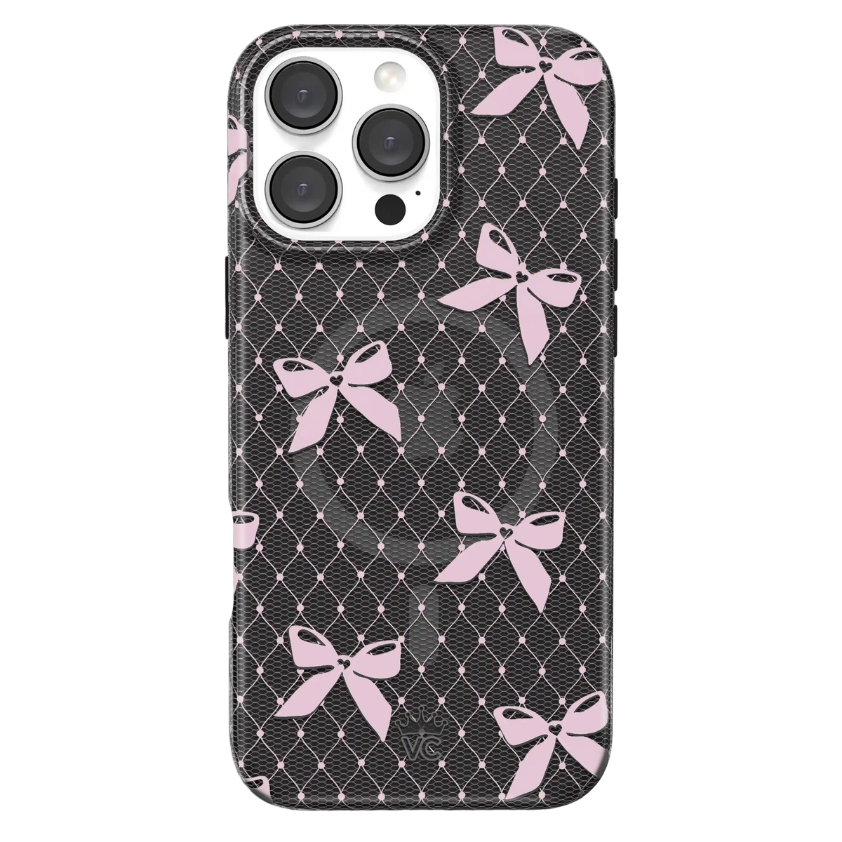 Lacy Pink Bows iPhone Case