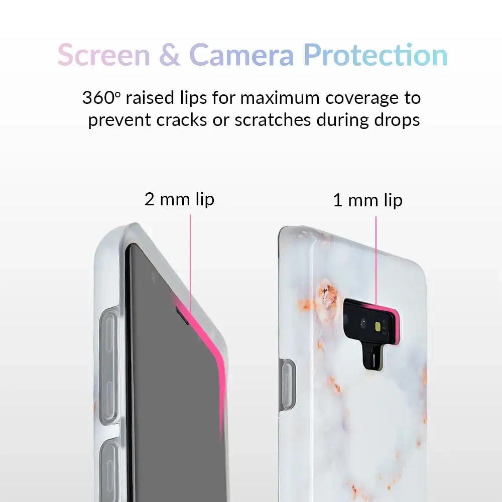 Gray Clouds Marble Samsung Galaxy Case