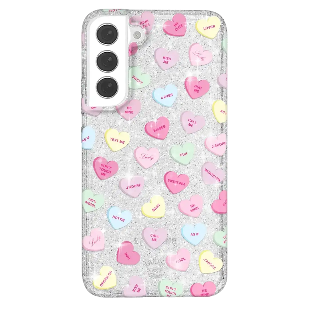Sweet Hearts Glitter Samsung Case