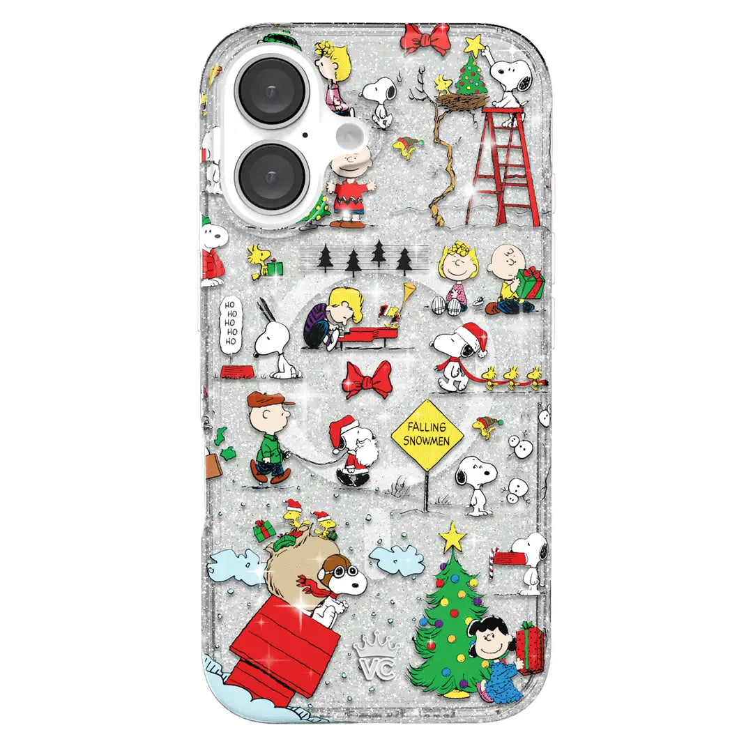 Snoopy Christmas Glitter iPhone Case