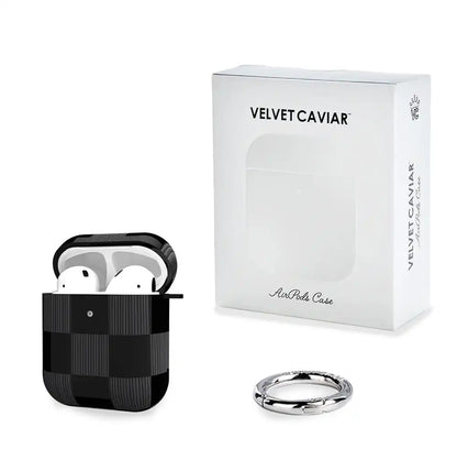 Noir Vibe Checkered AirPod Case
