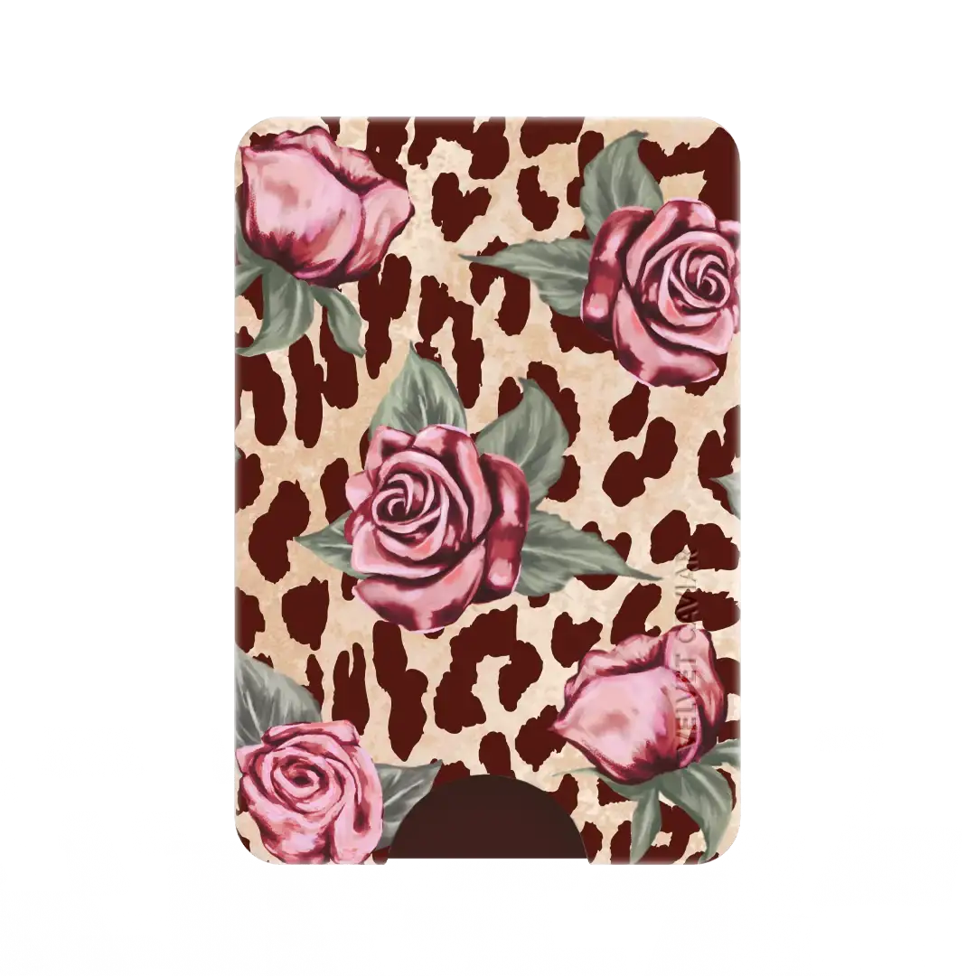 Rosy Leopard MagSafe Wallet