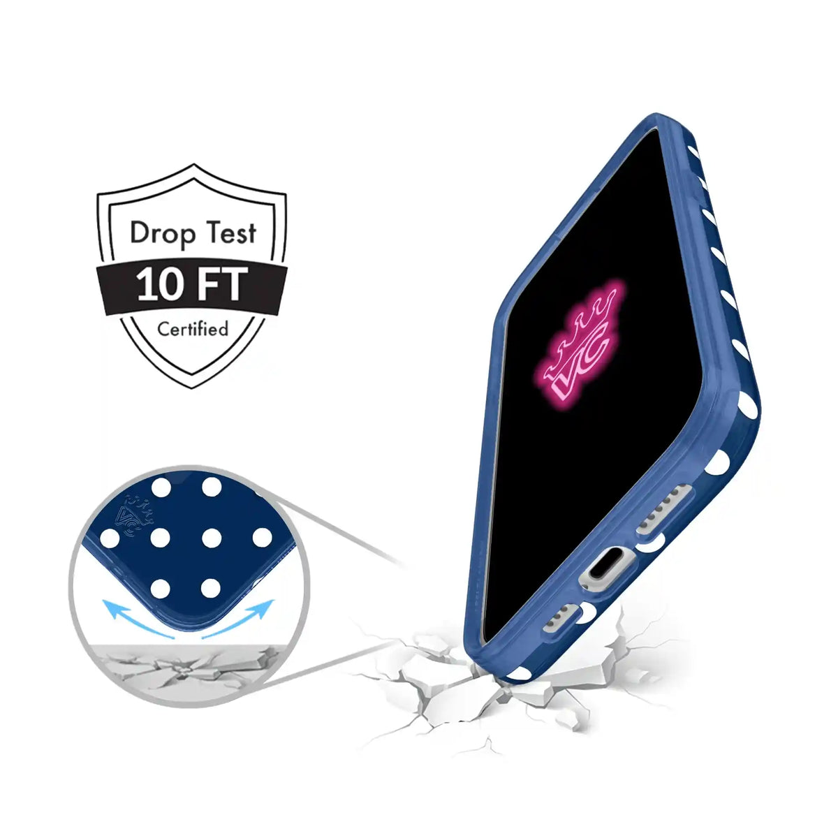 Midnight Polka Dot iPhone Case