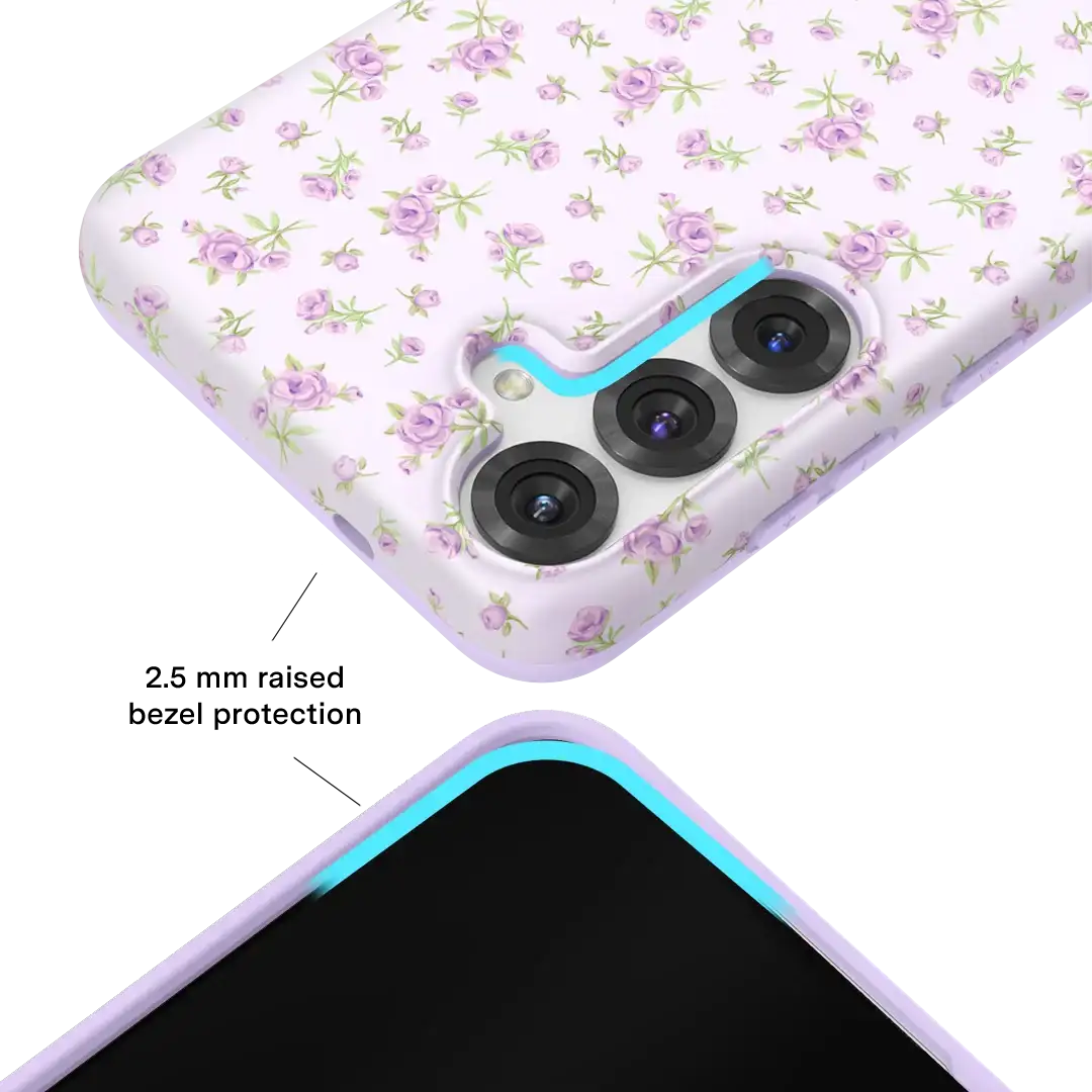 Dainty Lilac Floral Samsung Case