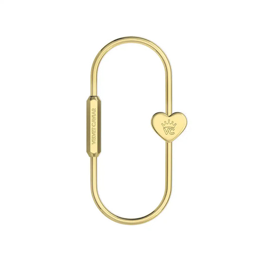 Gold Carabiner Bag Charm