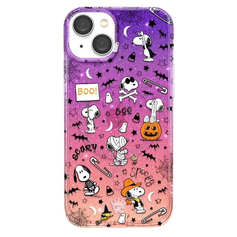 Snoopy Spooky Glitter iPhone Case