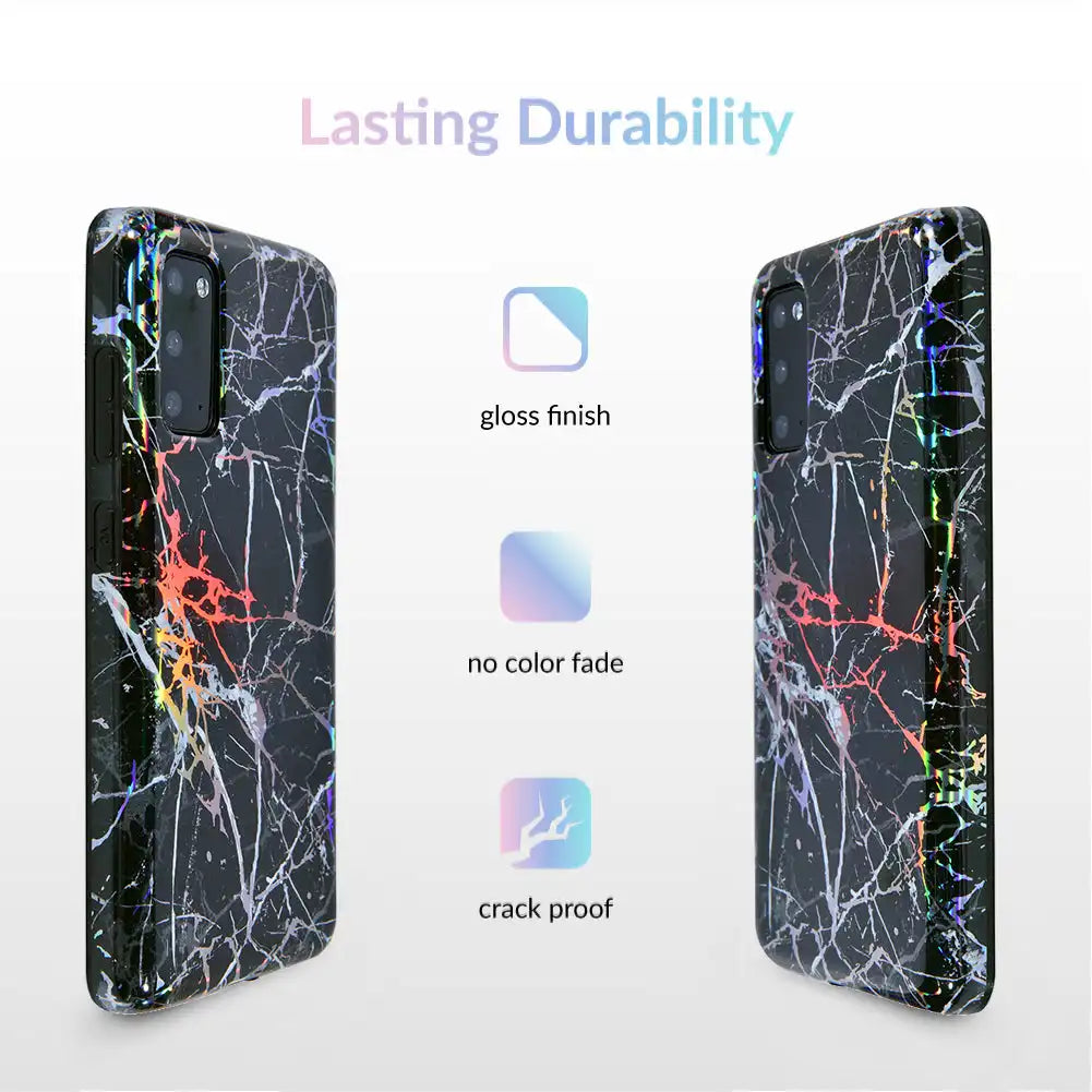 Holo Black Marble Samsung Galaxy Case