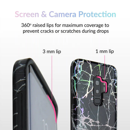 Holo Black Marble Samsung Galaxy Case