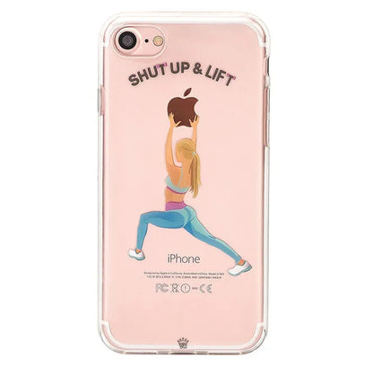 Shut Up & Lift iPhone Case Blonde Hair