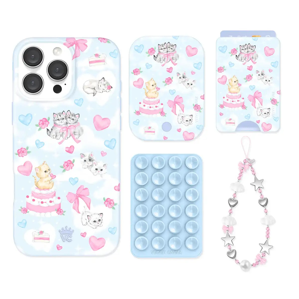 Kitten Kisses iPhone Bundle Set - Wallet