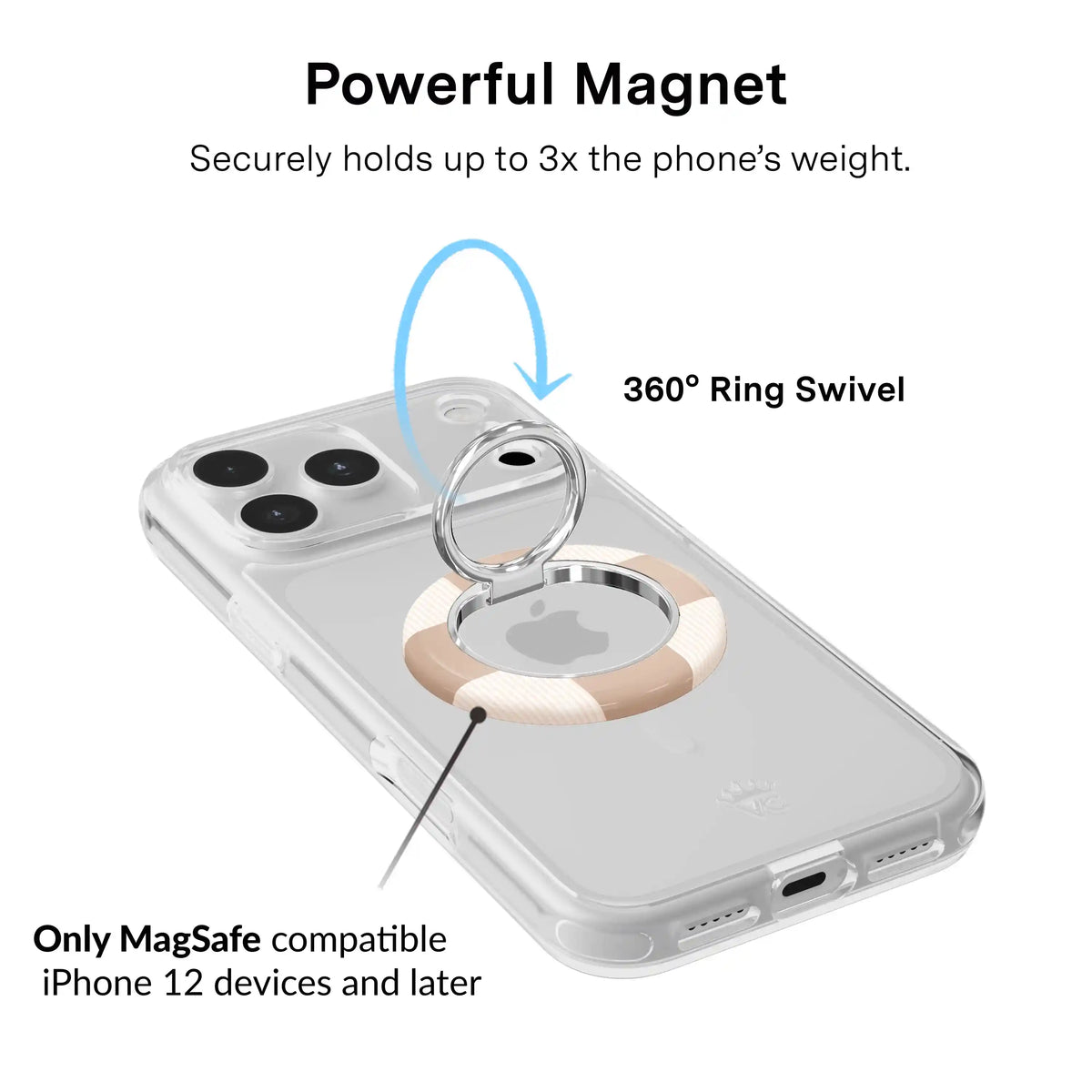 Nude Vibe Checker MagSafe Grip Ring