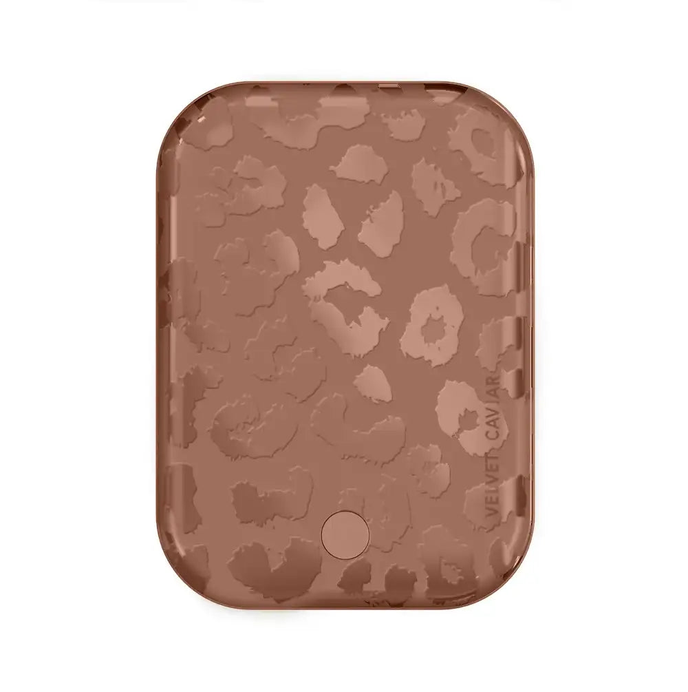 Chocolate Leopard Portable MagSafe Charger Power Pack