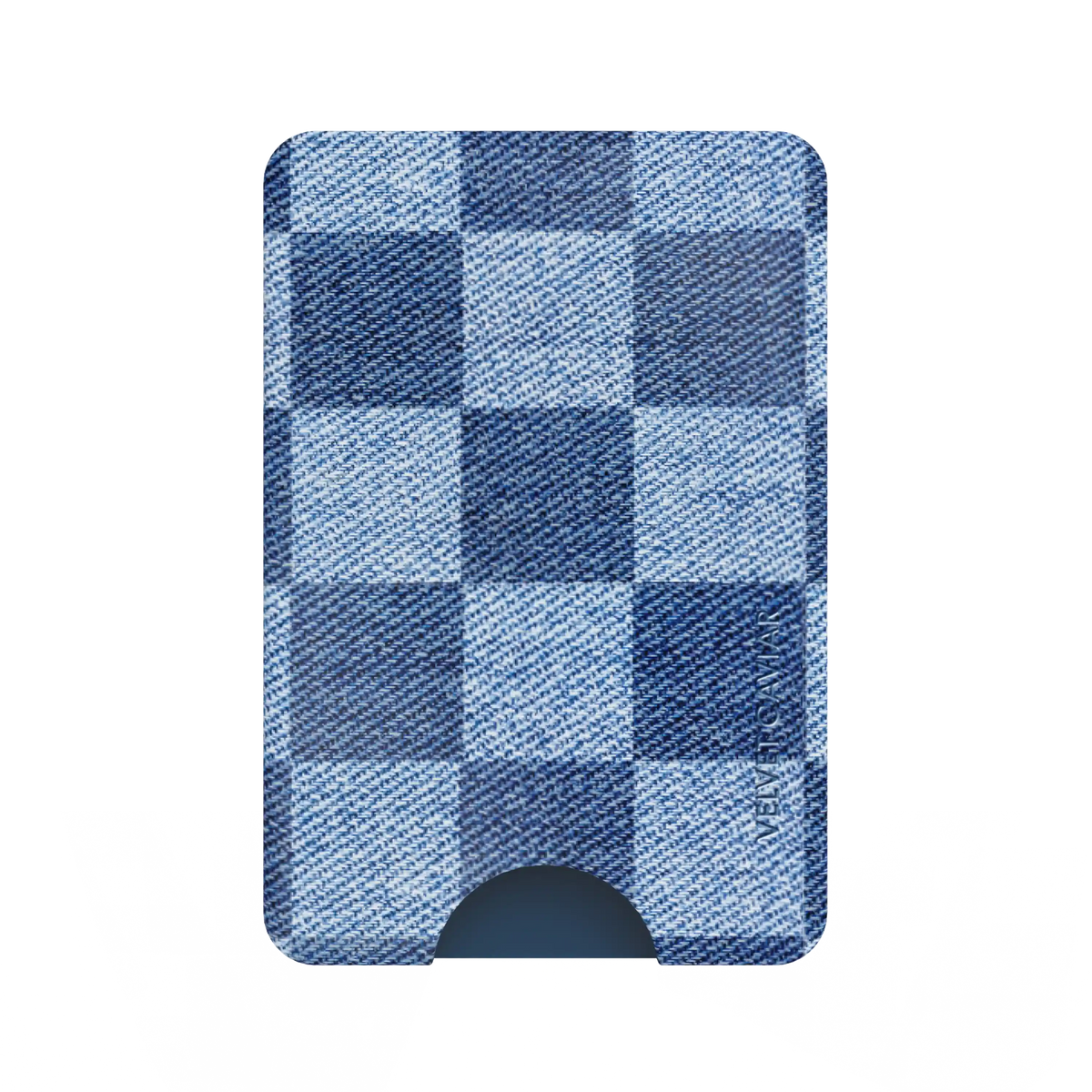 Denim Checker Magsafe Wallet