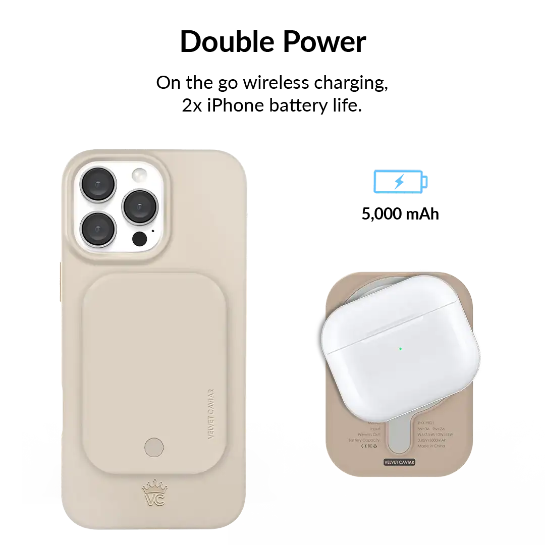Sand Stone Portable MagSafe Charger Power Pack