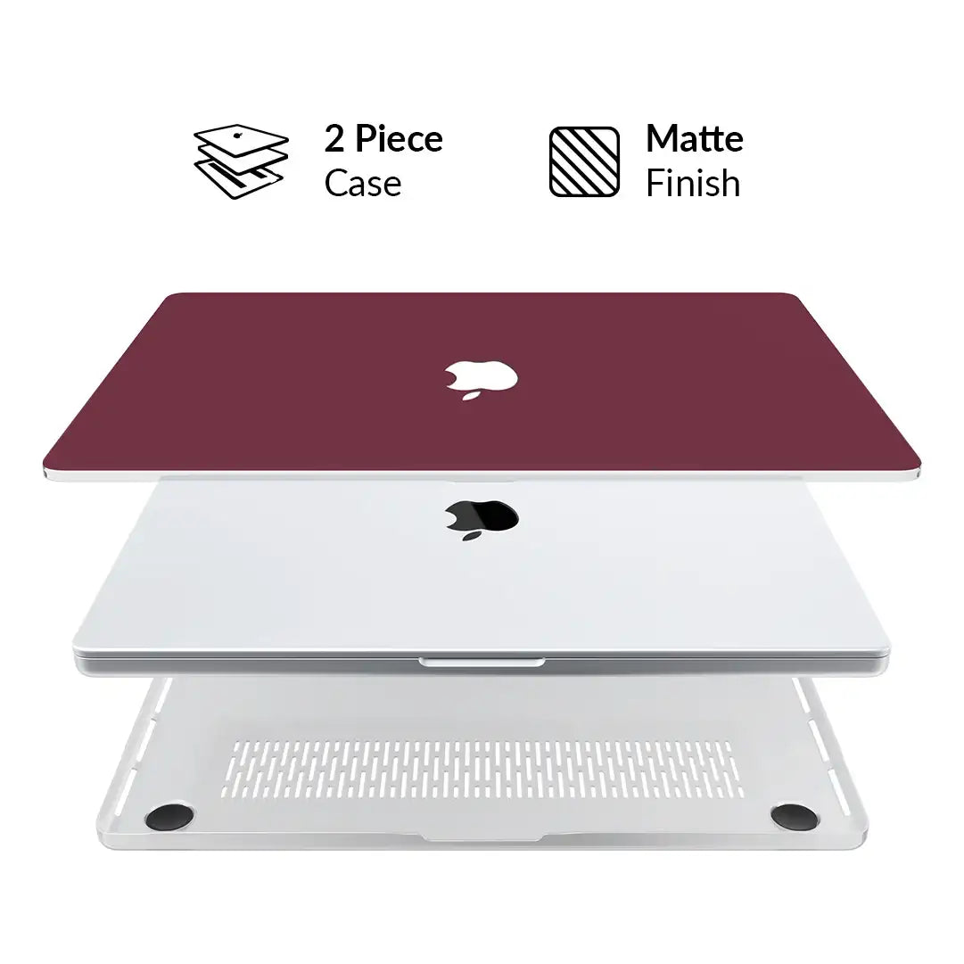 Burgundy 1990 MacBook Case