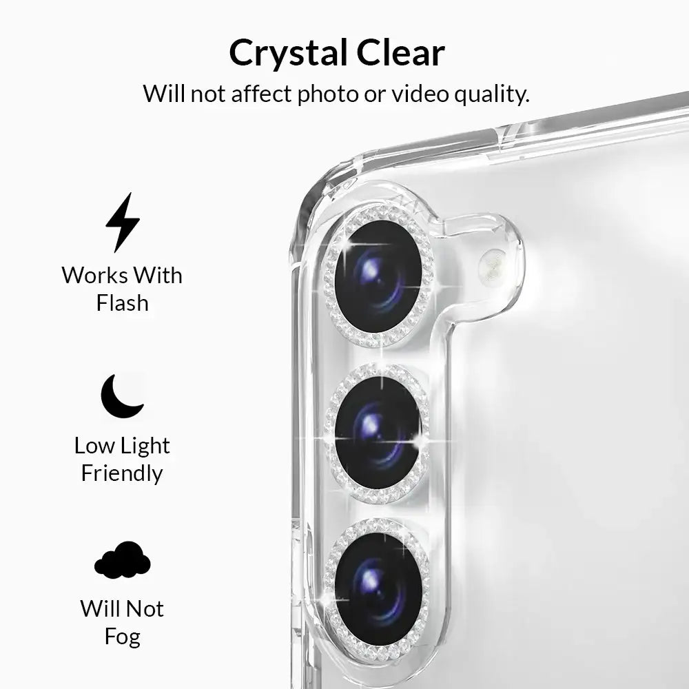 Crystal Glam Camera Lens Protector for Samsung