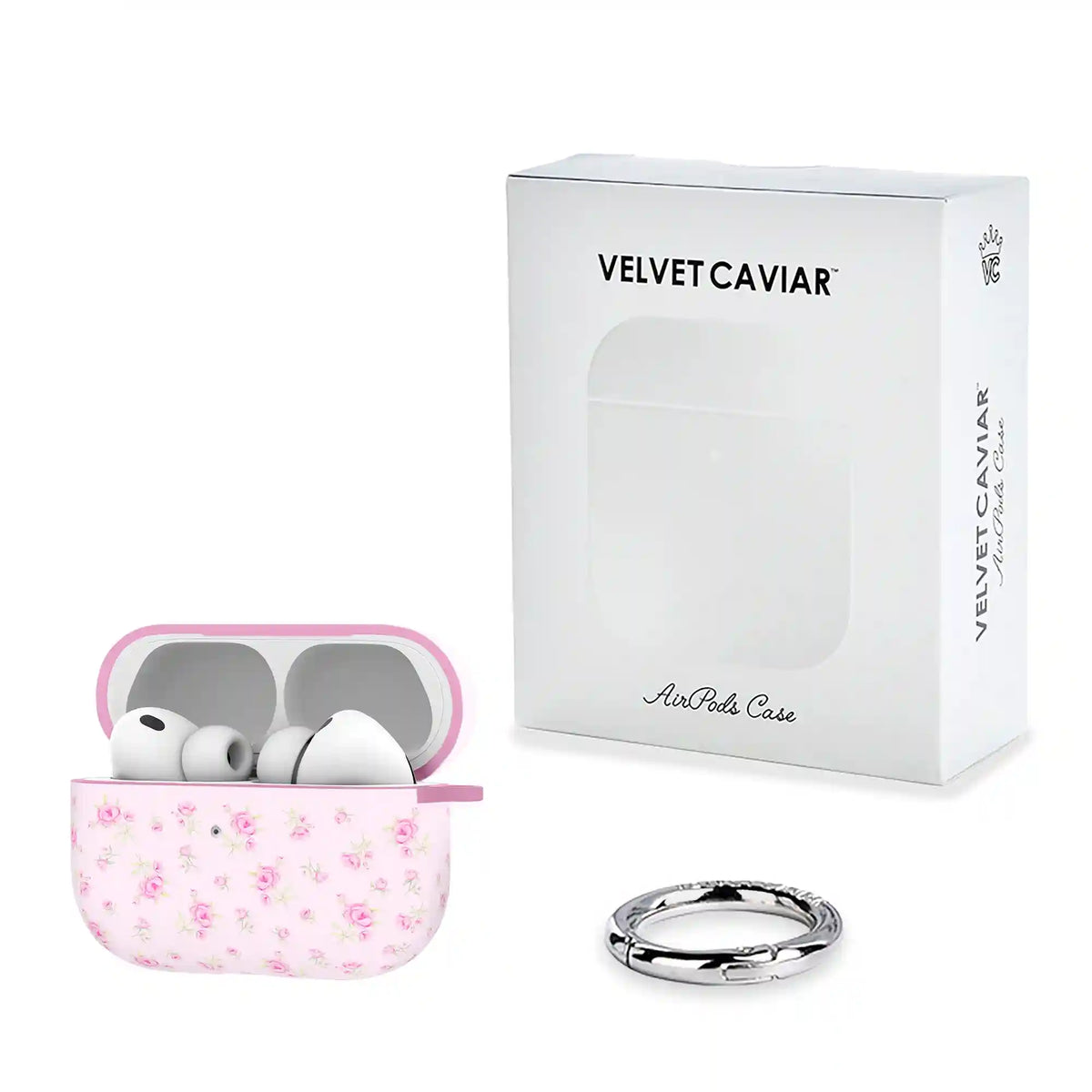 Dainty Pink Floral AirPod Case