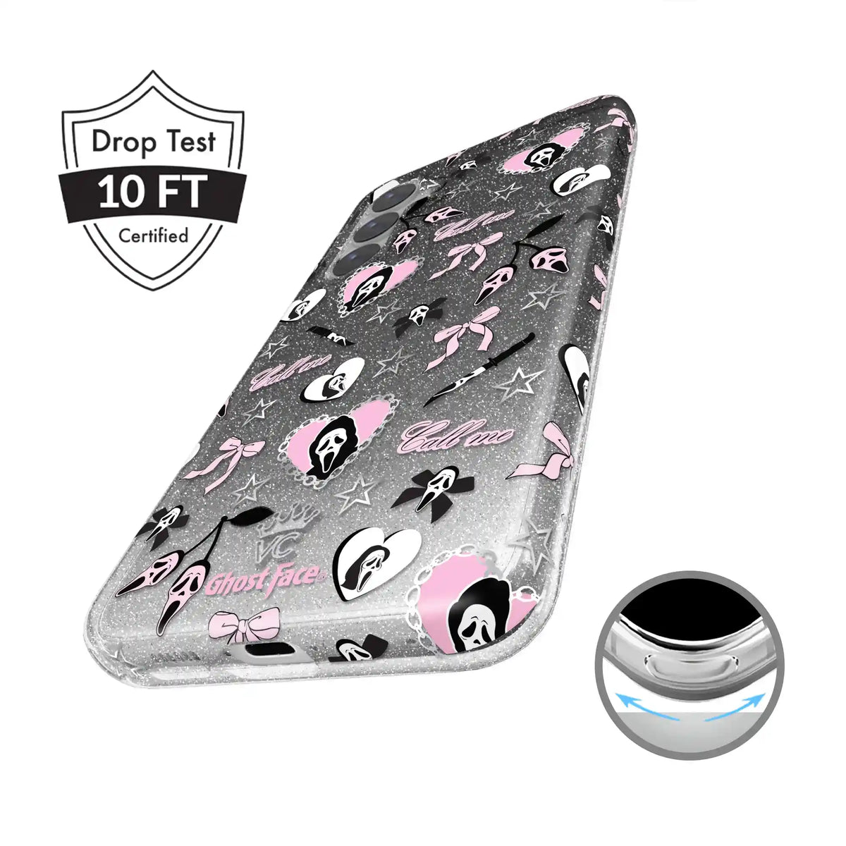 Ghost Face Goth Glitter Samsung Case