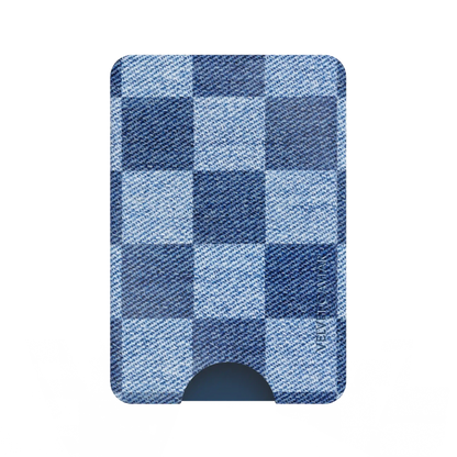 Denim Checker Magsafe Wallet